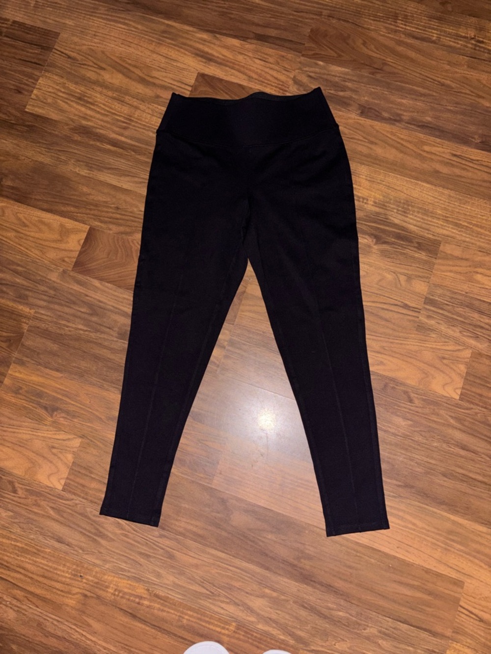 Nine West Black Ribbed Waistband Leggings